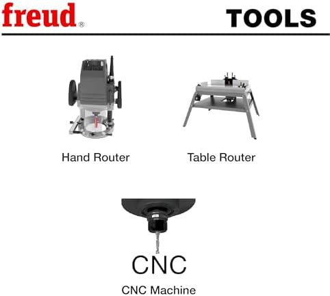 Freud 89-670: 3 Piece Undersized Plywood Bit Set (1/2" Shank)