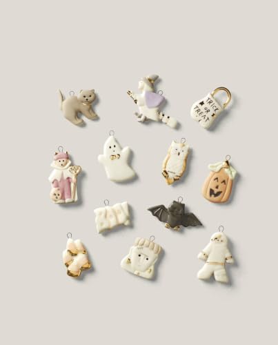 Lenox Trick-or-Treat Halloween Hangable Mini Ornament Set, 12-Piece