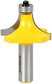 YONICO 13167 5/8-Inch Radius Round Over Edge Forming Router Bit 1/2-Inch Shank