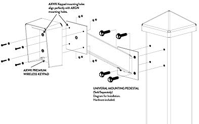 Ghost Controls Premium Wireless Keypad for Automatic Gate Openers - Model AXWK