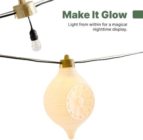 Step2 Large 3-Pack Outdoor Christmas Ornaments, Paintable DIY Holiday Decorations
