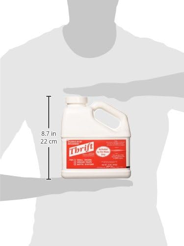 Thrift FBA_T-600 Alkaline Based 6 lb. Granular Drain Cleaner, White