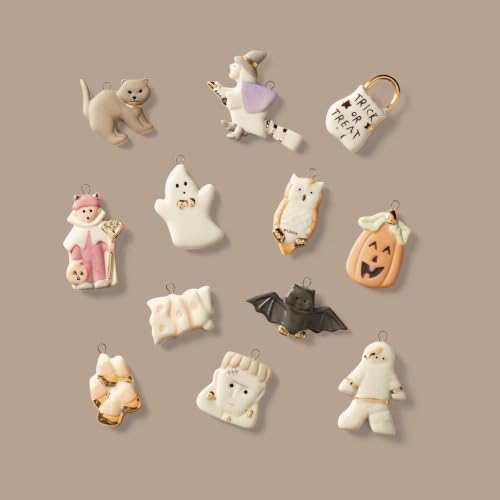 Lenox Trick-or-Treat Halloween Hangable Mini Ornament Set, 12-Piece