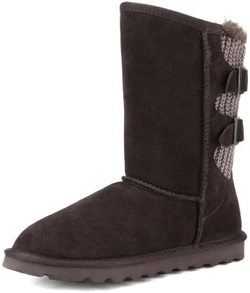 DREAM PAIRS Women's Mid Calf Winter Snow Boots