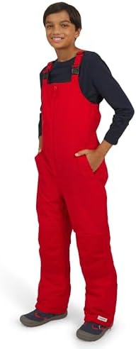 Lands' End Unisex Kids Squall Waterproof Adjustable Insulated Iron Knee Snow Bib Overalls