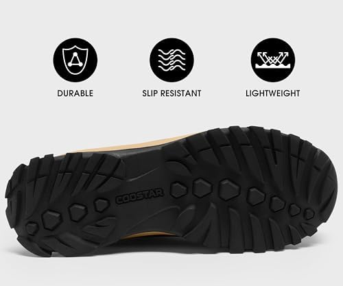 Coostar Mens Winter Boots Insulated Waterproof Snow Boot