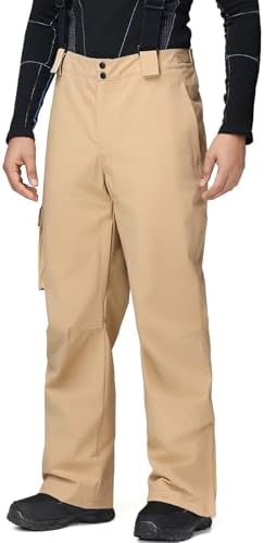 Men's Ski Snow Pants Insulated Waterproof Snowboard Cargo Pants Bibs Regular Fit