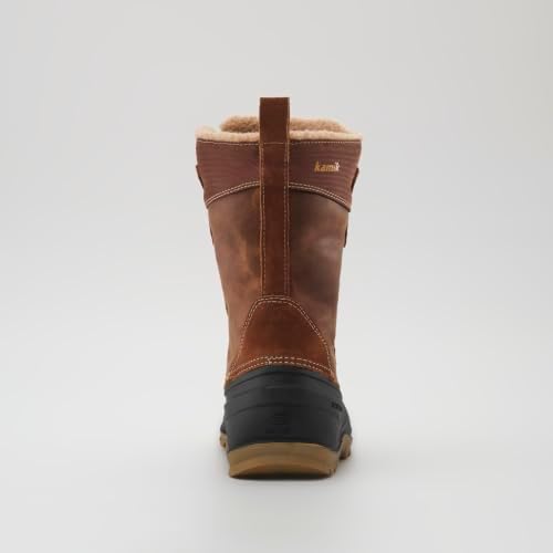 Kamik Snowgem 2 Women’s Snow Boot, Seam-Sealed Waterproof Leather & Nylon Upper, HEAT-MX 145 Insulation, Rubber Shell