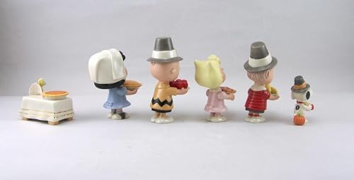 Lenox 841131 Peanuts 6-Piece Thanksgiving Figurine Set By Lenox