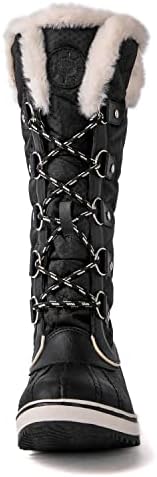 kingshow Globalwin Women’s Snow Boots – Mid-Calf-Length Winter Boots For Women with Faux Fur Lining, Insulated Cold Weather Protection, and Non-Slip Traction Sole