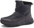 Coostar Mens Winter Snow Boots With Waterproof Adjustable Hook & Loop