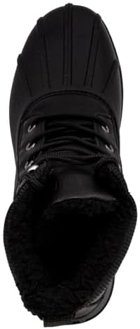LONDON FOG Aspen Winter Boots for Men Waterproof Snow - Insulated Duck Mens Snow Boots or Rain Boots, Black Tan or Brown, Size 7 to 15 Medium and Extra Wide Widths