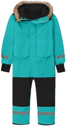 YRAETENM Snow Suit for Kids Boys Girls One Piece Snowsuit Girls and Boys Waterproof Insulated Winter Jumpsuit Coveralls