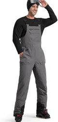 FREE SOLDIER Mens Snow Bibs Ski Snow Pants Softshell Ski Bib Overalls