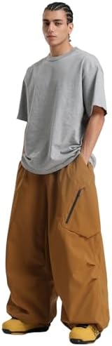 GSOU SNOW Womens Mens Snowboard Pants Baggy Snow Ski Pants for Snowsports