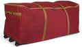 Covermates Christmas Tree Rolling Cinch Bag, Fits 6-7.5 ft Trees, Red