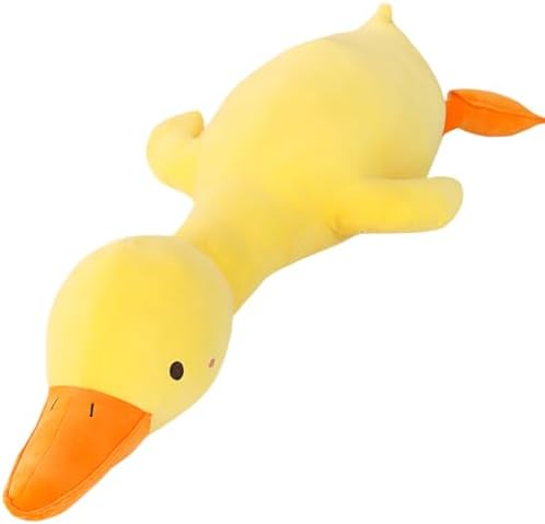 ELAINREN Long Neck Yellow Duck Stuffed Big Pillow/35''