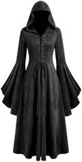 Wenrine Womens Gothic Witch Costume Renaissance Vampire Dress For Halloween