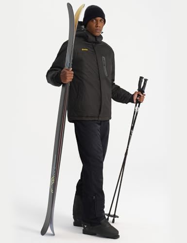 GEMYSE Men's Insulated Ski Bib Overalls Waterproof Snow Pants