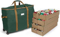 Covermates Rolling Adjustable Ornament Storage Bag, 25.5"W x 13"D x 18.5"H