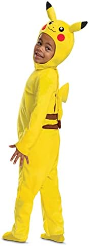 Pikachu Costume Romper, Official Pokemon Toddler Outfit and Headpiece