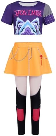 Pop Star Costume Kids Girls Stage Outfit Halloween Costumes with Accessory