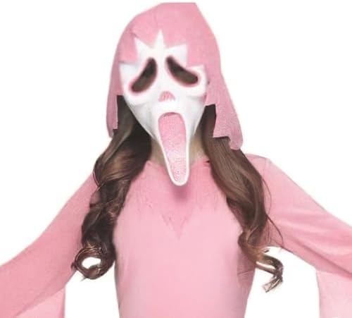 Fun World Sparkle Ghost Face Child Costume, Pink, Small