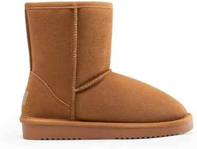 DREAM PAIRS Women's Shorty-New Mid Calf Winter Snow Boots