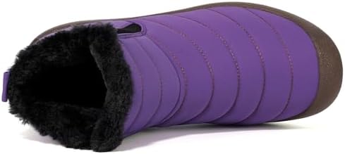 Eagsouni Womens Mens Snow Boots Winter Slip On Shoes
