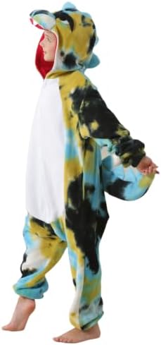 Animal Onesie Pajamas for Kids, Soft Flannel Halloween Cosplay Costume for Boys Girls