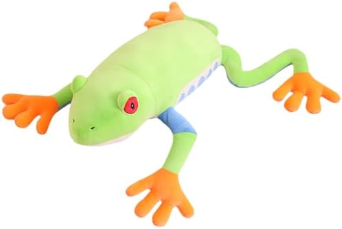 ELAINREN Ultra-Soft Tree Frog Plush Pillow Red-Eyed Frog Stuff Toy/15.7''