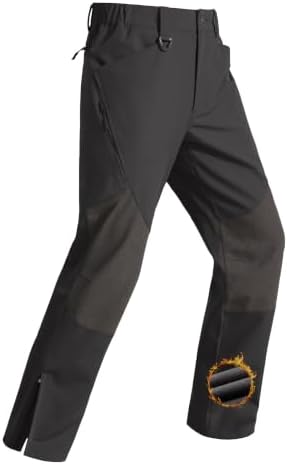 FREE SOLDIER Men's Waterproof Ski Pants Winter Thermal Pants