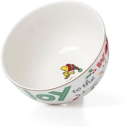 Lenox Snoopy Christmas Porcelain 12-Piece Dinnerware Set for 4