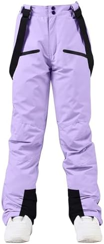 Womens Ski Pants Insulated Snow Pants Waterproof Winter Outdoor Hiking Pants Adjustable Waist Snowboard Pant