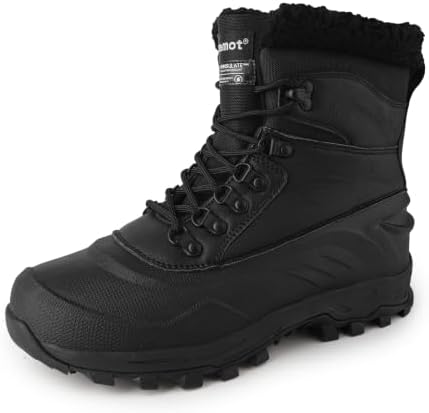 riemot Men's Waterproof Snow Boots,3M Insulated, Ice-Grip Traction US9-14