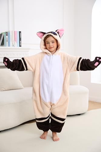 One Piece Pajamas Animal Kids Onesie, Animal Pajamas Halloween Cosplay Costume for Girls Boys