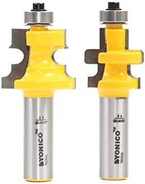 YONICO Tongue and Groove Router Bits Set Flooring 2 Bit Flooring 1/2-Inch Shank 15230