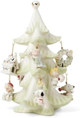 Lenox Peanuts Snoopy & Friends Christmas Mini Ornament Set & Tree, 11-Piece