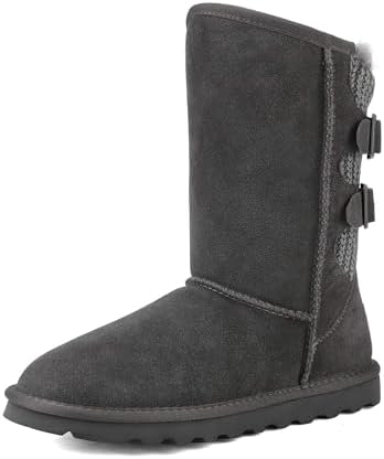 DREAM PAIRS Women's Mid Calf Winter Snow Boots