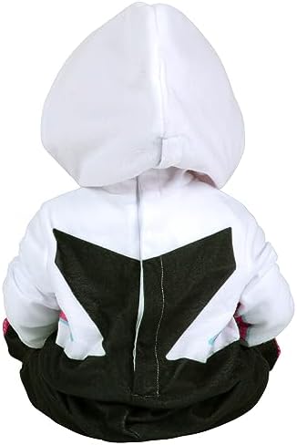 Marvel Spider-Gwen Official Infant Deluxe Halloween Costume - Premium Minky Fabric and Non-Slip Grip Booties