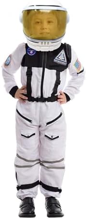 Spooktacular Creations Astronaut Costume with Helmet, Space Suit for Toddler, Kids Astronaut Halloween Costume for Cosplay