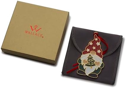 Wallace 2024 Gold-Plated Enamel Wonders of Christmas Ornament - 15th Edition Cardinal Holiday Collectible with Gift Box and Velvet Pouch