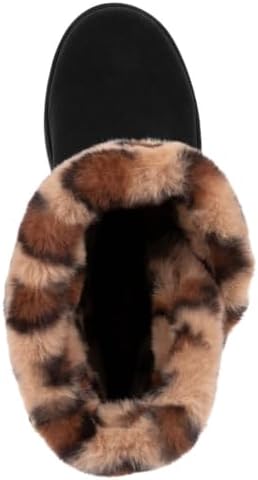 Juicy Couture Women's Slip On Winter Snow Boots Warm & Insulated Fur Lining Comfortable Fashion Booties
