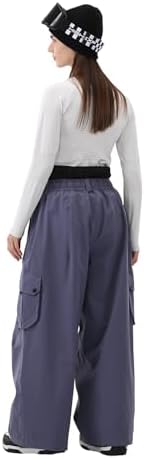 Mens Womens Snowbaord Pants 3L Baggy Snow Ski Pants