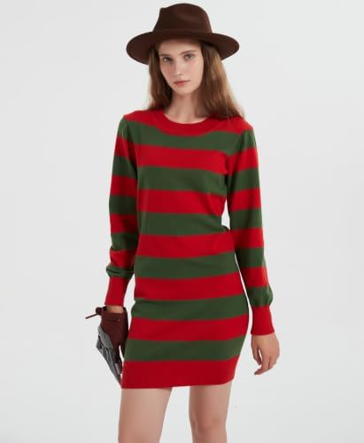 EBYTOP Halloween Scary Costume for Women 2026, Sweater with Hat Set