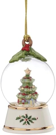 Lenox Christmas Tree in Snow Globe Hanging Ornament