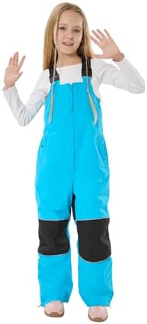 GSOU SNOW Kids Snow Bibs Girls Boys Snow Pants Ski Bibs Overalls(3-16Years)