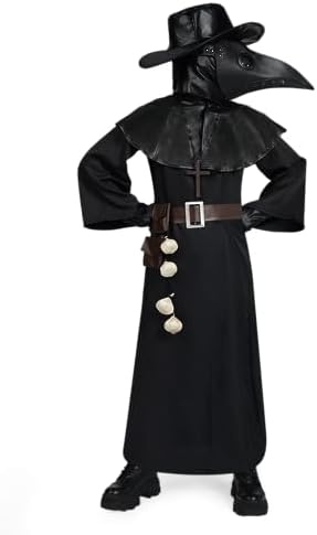 Spooktacular Creations Halloween Plague Doctor Costume for Kids 10 in 1 set