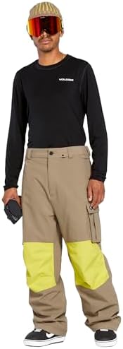 Volcom Men's Nwrk Baggy Snowboard Pant – 10k Waterproof Breathable 2-layer