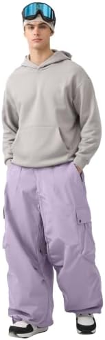 GSOU SNOW Women Men Baggy Snowboard Pants Ski Snow Pants Waterproof